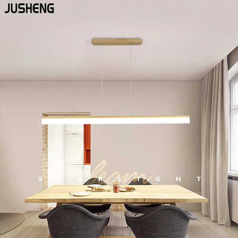 JUSHENG современный светодиодный подвесной светильник для кухни столовой гостиной