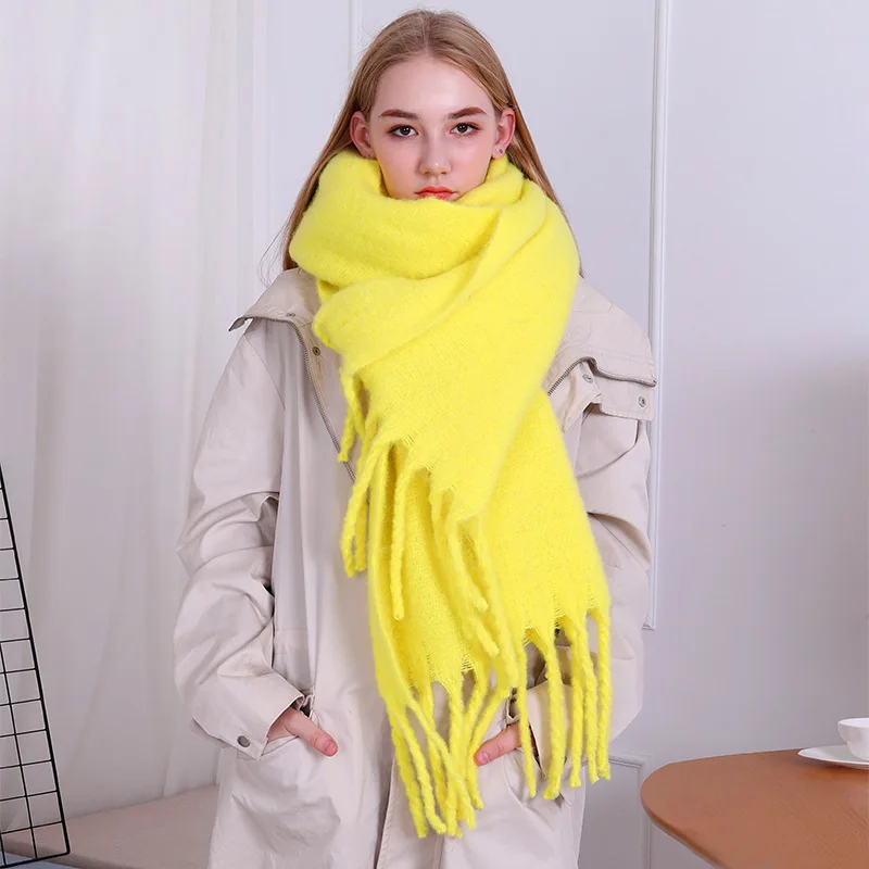 Женский шарф-шаль Foulard Femme зимний кашемировый для женщин ZA-12 | Аксессуары одежды