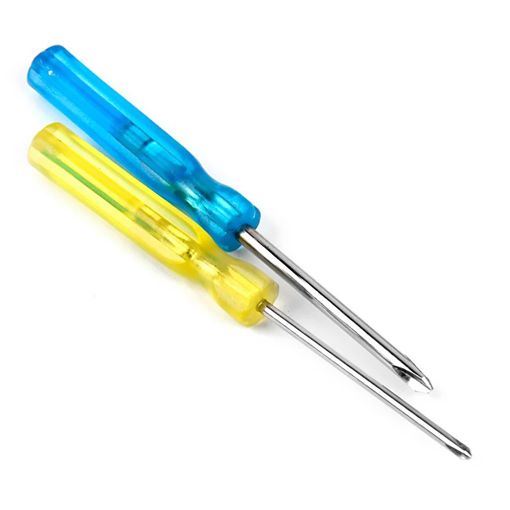 2 инструмента отвертка Tri Wing Phillips для системы Wii DS желтый + синий|phillips screwdriver|tools