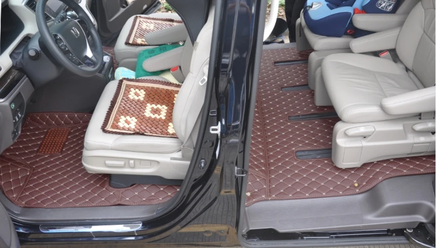Высокое качество! Автомобильные коврики и один коврик в багажник для Honda Odyssey 7 8