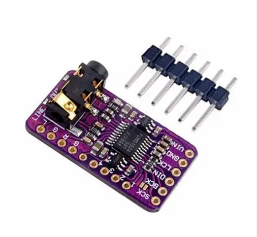 

1pcs Interface I2S PCM5102 DAC Decoder GY-PCM5102 I2S Player Module For Raspberry Pi pHAT Format Board Digital Audio Board