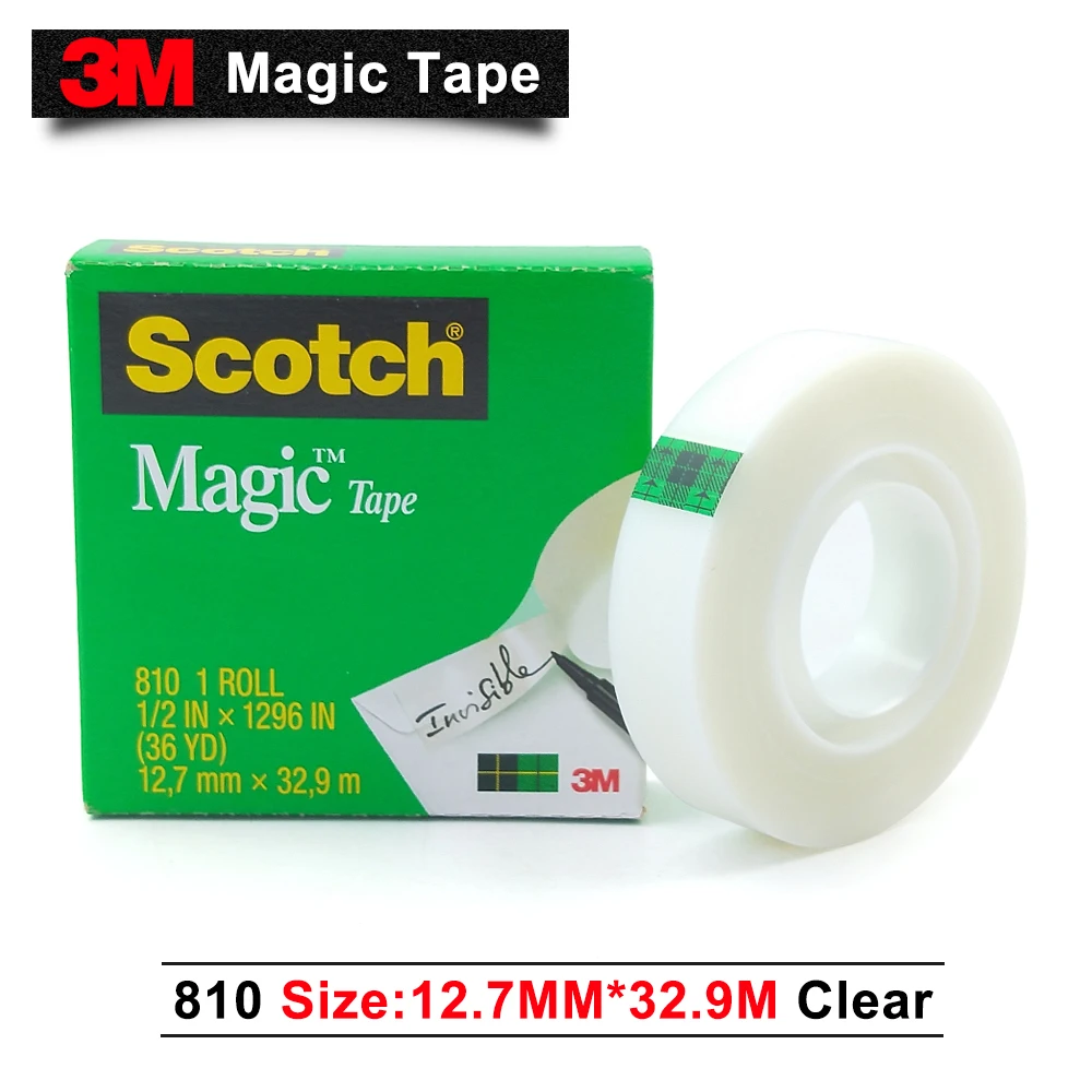 Фото 3M scotch tape can be written tape/magic tape/stationery/12.7mm*32.9m/30pcs/lot №2