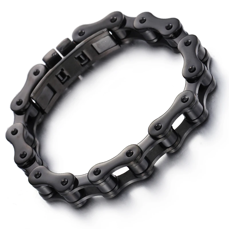 Женский черный браслет из нержавеющей стали толщиной 11 мм|steel bracelet|black stainless steel