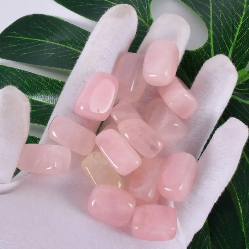 Rose quartz 15-20mm 100 г перевернутый драгоценный камень неправильная полировка Природный Горный кварц нефрит пальмовый камень шарик чип любовь Чакра Исцеление Коллекция декор - Цвет: Rose quartz 15-20mm