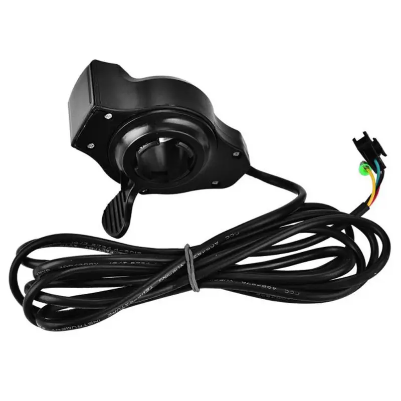

1 Set E-bike Handlebar Electric Bicycle Scooter Accelerator Thumb with LCD Display Black Bicycle Grips Accessories