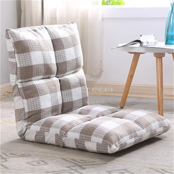 coffee white checks Одноместный диван для гостиной, восемь сеток, диван для отдыха с татами, японский стиль, складной пол, стул, домашняя мебель, угловой диван-кровать - Цвет: coffee white checks