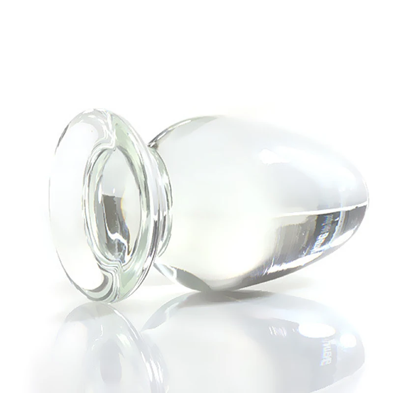 Анальная пробка из гладкого прозрачного стекла вагинальные шарики маленькая 76*41