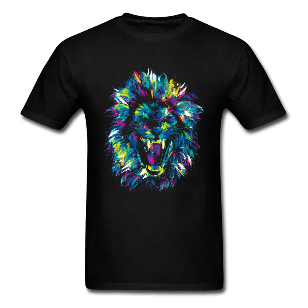 Низкая цена хорошая футболка для мужчин акварельная живопись 3D принт тигра