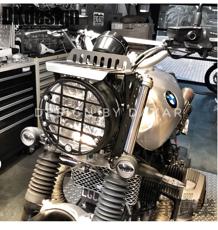 DKdesign черная анодная окислительная Защитная крышка для головы мотоцикла BMW R NineT