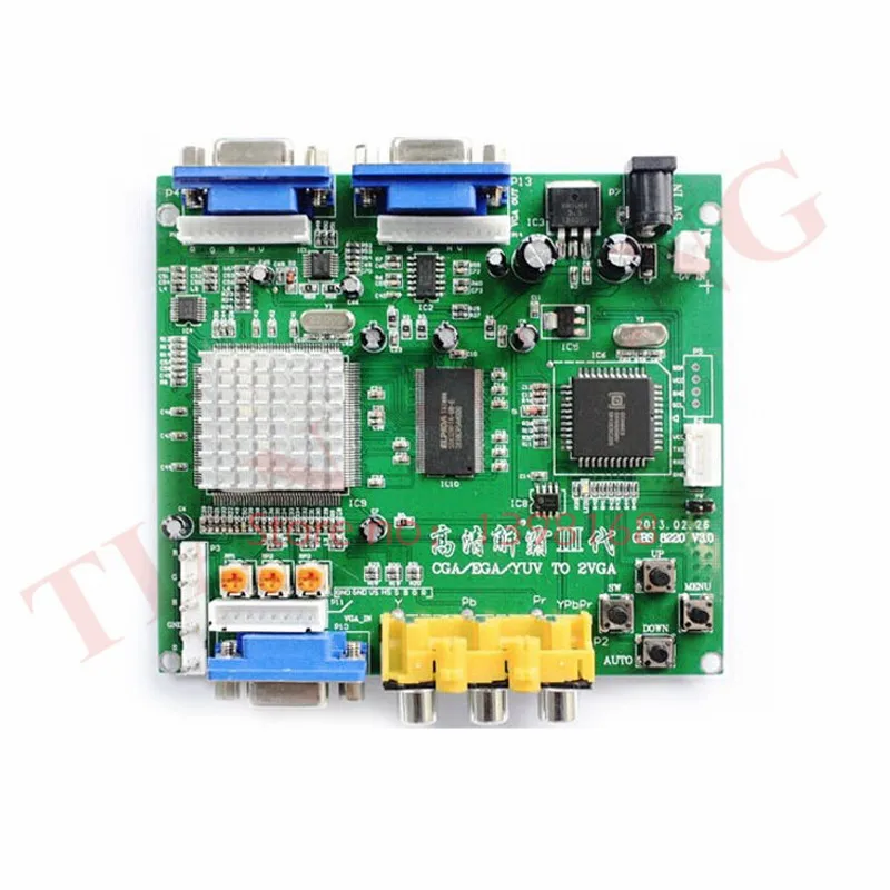 GBS 8220 аркадная игра RGB/CGA/EGA/YUV К VGA HD видео преобразователь адаптер плата двойной
