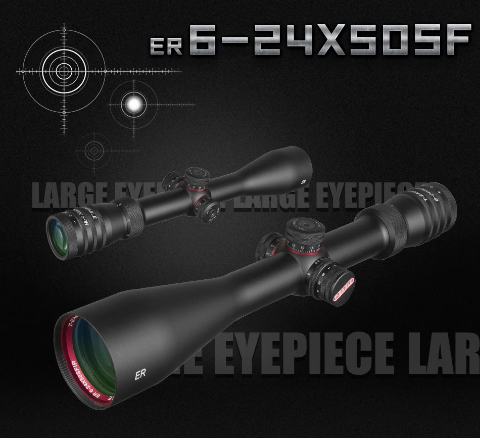 T-Eagle SFIR 6-24X50 прицел Боковая регулировка охотничий прицел оптические прицелы боковая фокусировка прицел Снайперский прицел