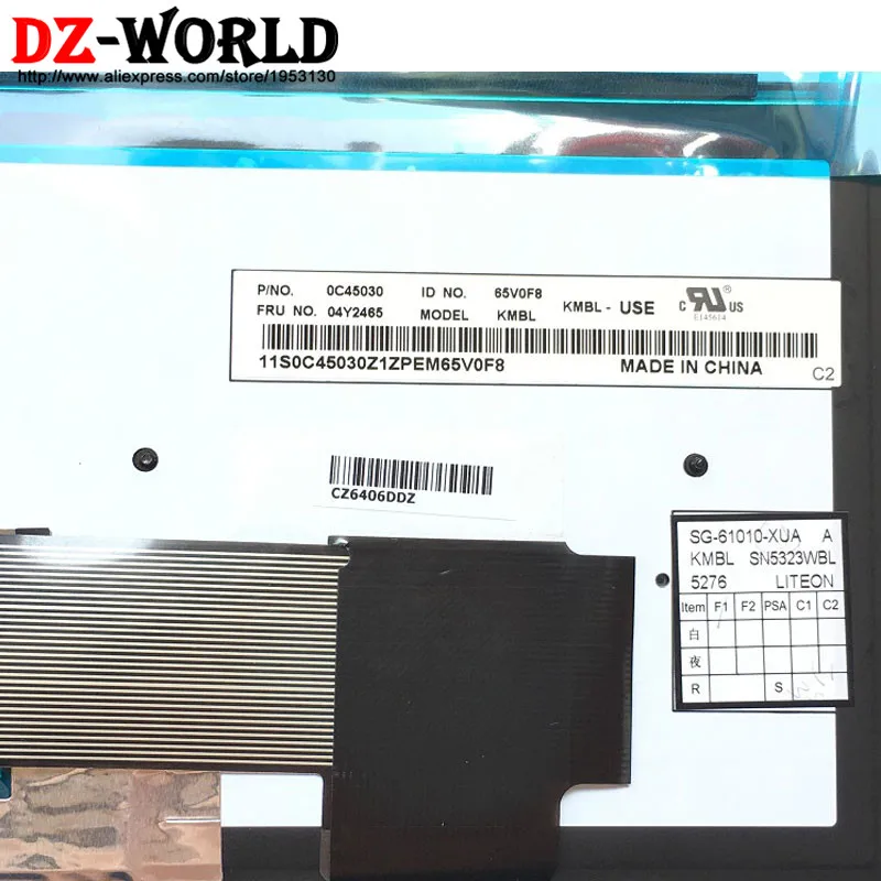 Новая Оригинальная английская клавиатура с подсветкой для Thinkpad T540P W540 W541 T550 W550S T560