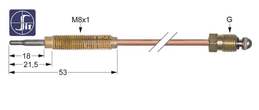 SIT Thermoelement Lange 850 мм M8x1 | Бытовая техника