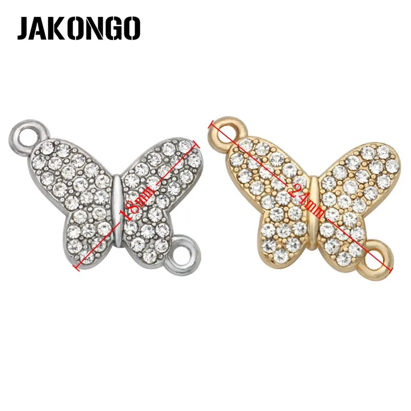 4 шт. соединители JAKONGO для браслетов 24 х18 мм|butterfly connector|connectors for braceletsconnectors jewelry |