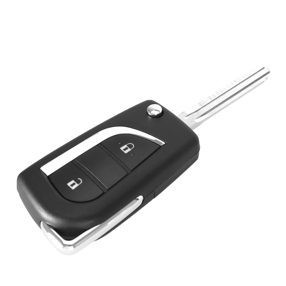 Dandkey измененный складной корпус дистанционного ключа для TOYOTA Rav4 Corolla Yaris Avalon Echo Prado
