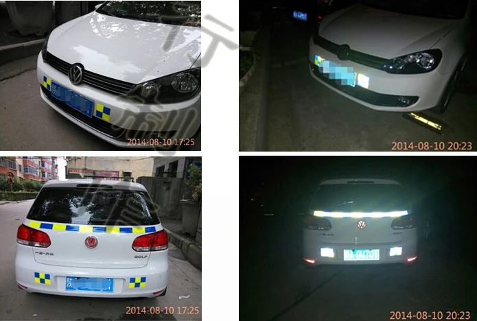 5 см x 5 м DIY флуоресцентная Светоотражающая наклейка предупреждающая Автомобильная светящаяся полоса для автомобиля и мотоцикла декоративная наклейка