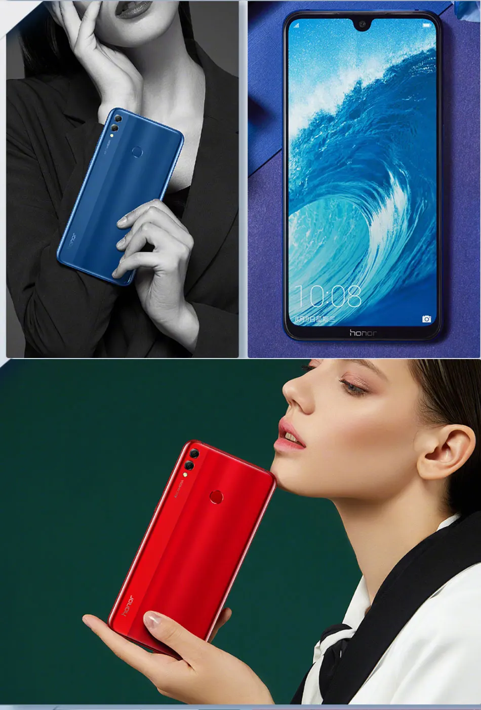 Мобильный телефон Honor 8X max с глобальной прошивкой, 7,12 дюймов, 6 ГБ ОЗУ, 64 ГБ/128 Гб ПЗУ, Восьмиядерный процессор Snapdragon 636, 16 Мп+ 20 МП, 5000 мАч, Android телефон
