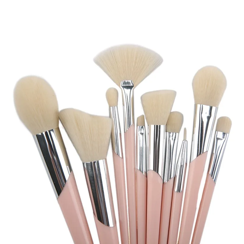 10pcs High Quality Makeup Brush Professional Suit Liquid Foundation Eye Shadow Eyeliner Tool Classic | Красота и здоровье