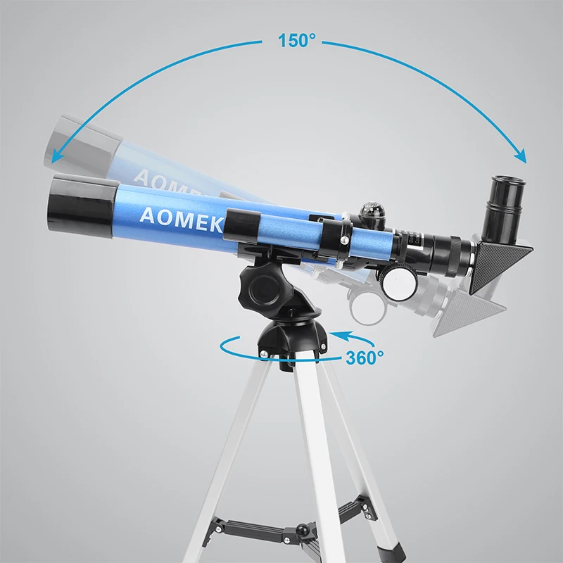 AOMEKIE F40040M Начинающий астрономический телескоп 20X/32X с компактным штативом компасом для наблюдения за луной, телескопическая детская игрушка в подарок