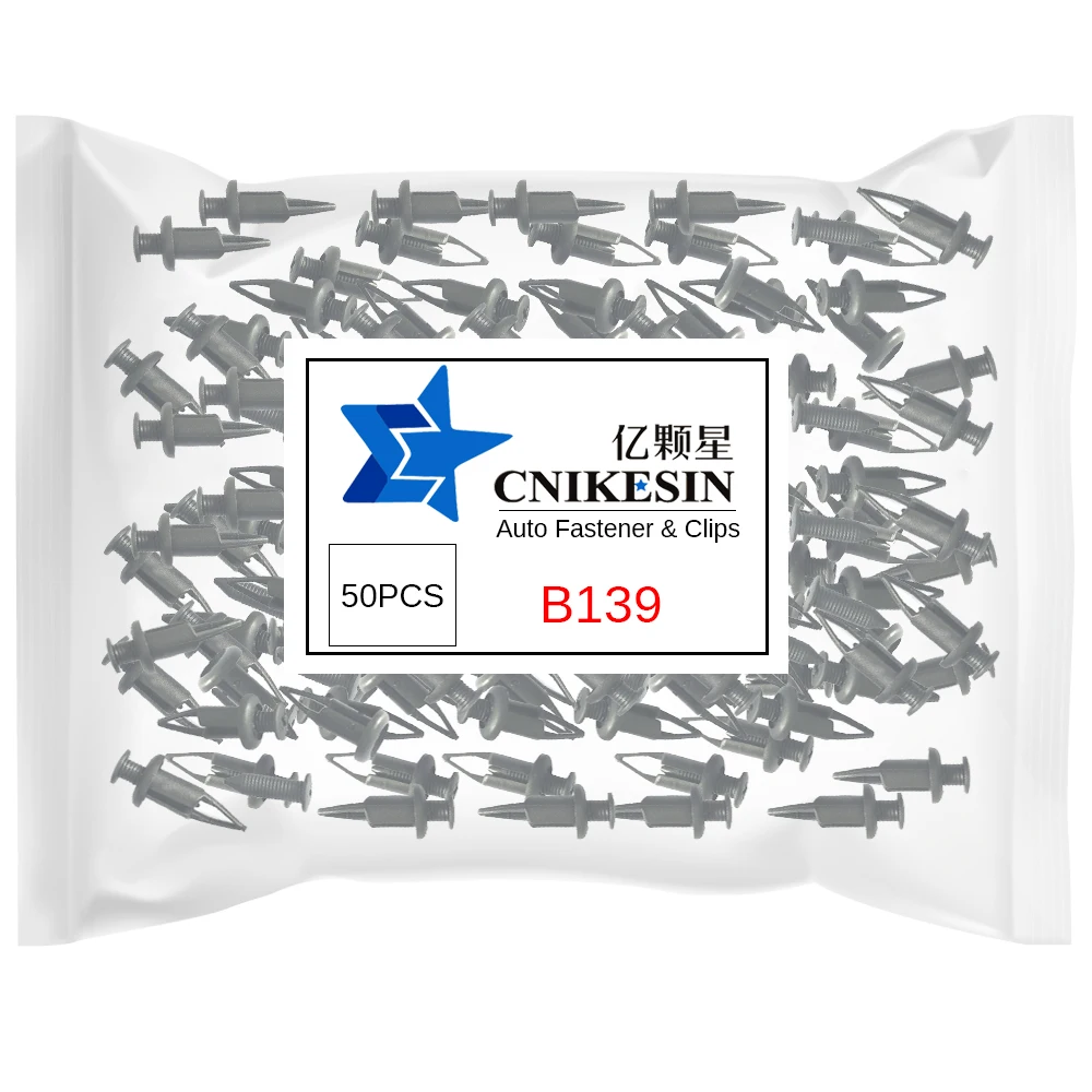 CNIKESIN 50 PCS B139 нейлон Фиксатор автомобильный 9 мм Заклепка внешнее покрытие щит