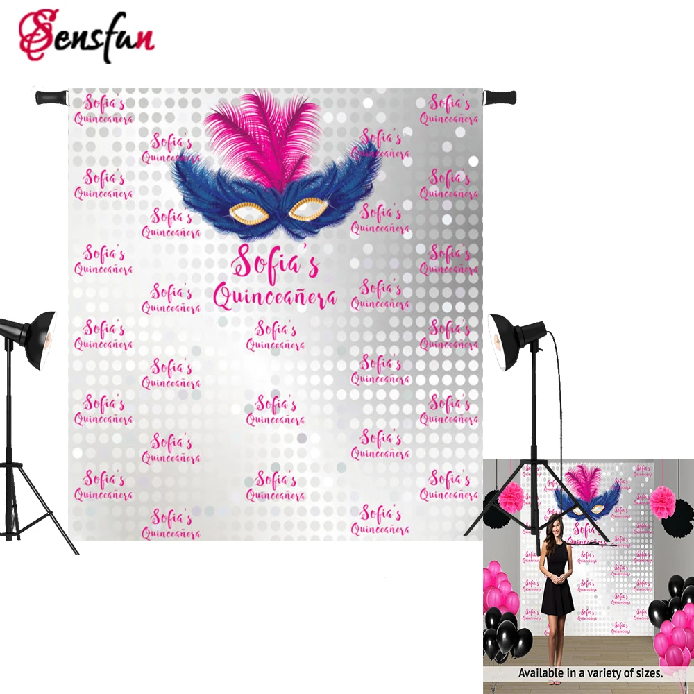Фотофон Sensfun 5x7FT для маскарадной вечеринки виниловая Тканевая маска 2017