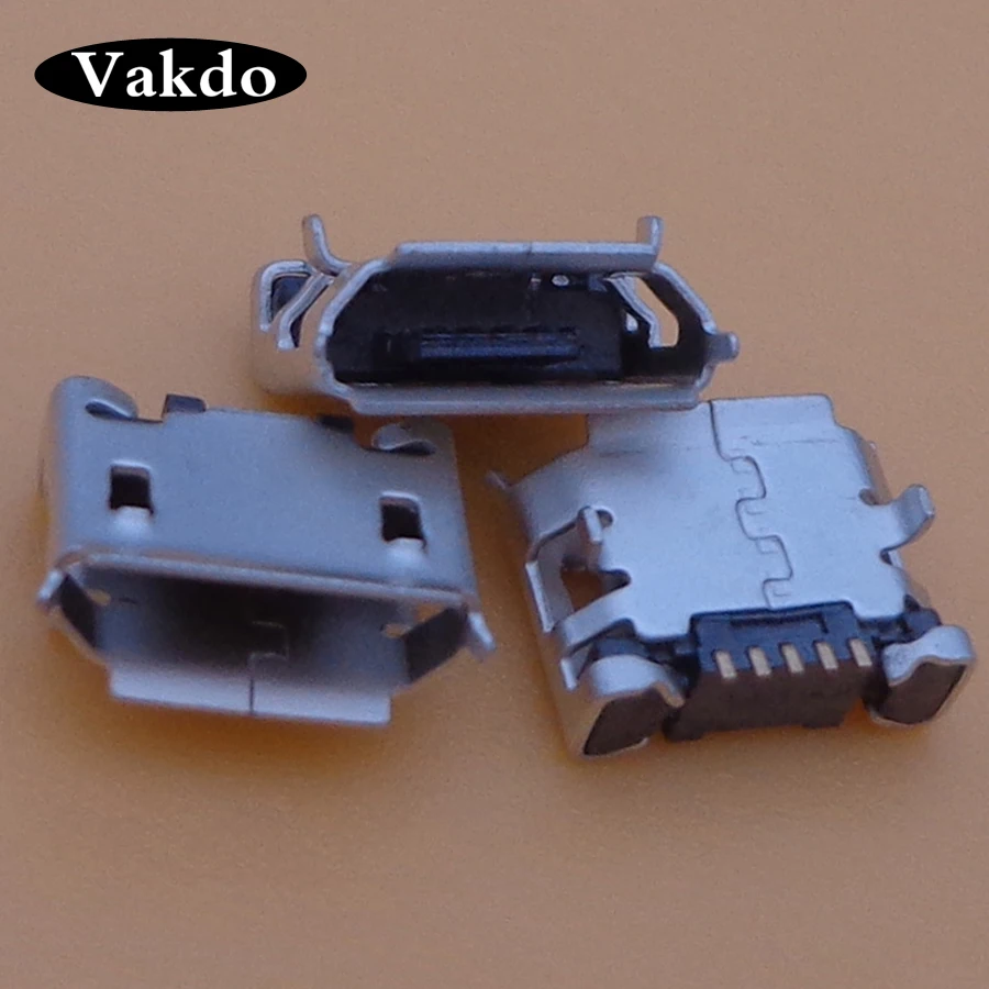 10 шт./лот микро usb разъем для подключения зарядного порта гнездо Сменные запасные