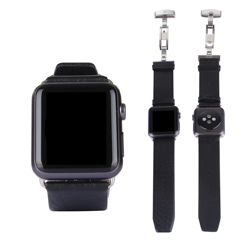 URVOI кожаный ремешок для apple watch серии 4 3 2 1 Спорт/стандартные натуральная кожа