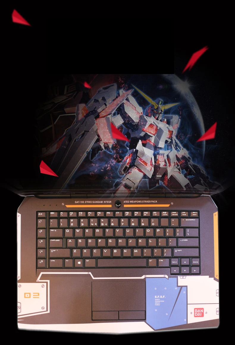 KH тетрадь наклейка для Alienware 17r4 глаз трекер 15 R3 r2 M18 чехол компьютера защитная пленка 1" 17R5 18R3 13R1R3 полное покрытие