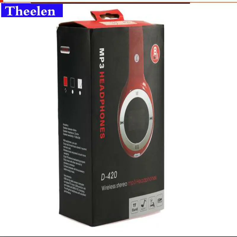 Хорошие беспроводные Складные стерео наушники для спорта MP3 радио TF слот карты