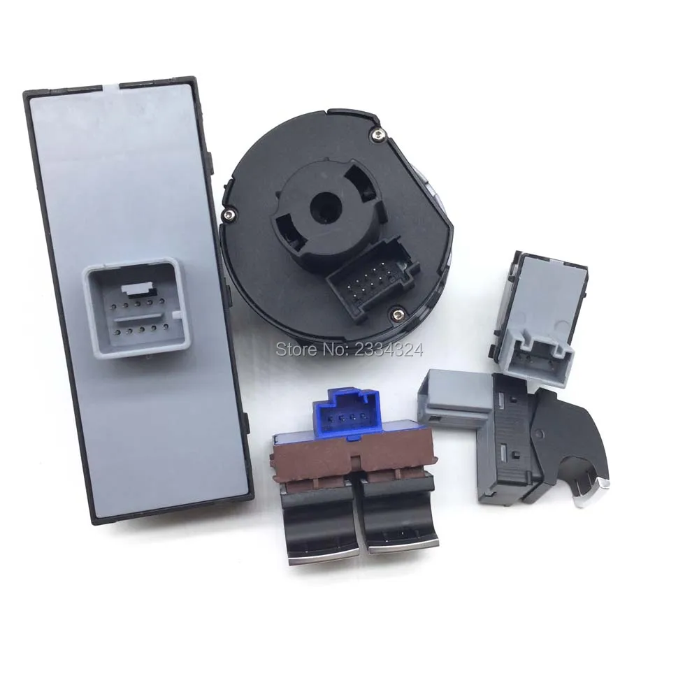 Оконные фары зеркальные задние ворота и переключатель топливного щитка для VW Passat