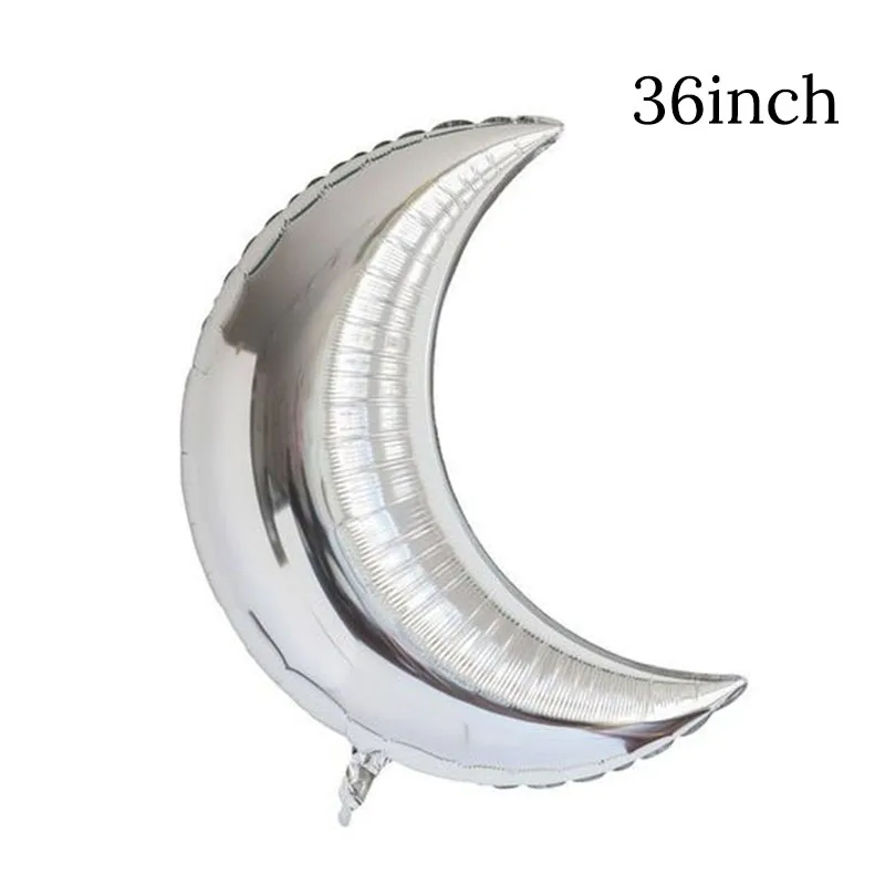 1pcs moon 2 1 шт. 24 дюймов сердце надувные шары из алюминиевой фольги Большой любовь Baloons День Святого Валентина День рождения шары для свадебного украшения Air баллоны - Цвет: 1pcs moon 2