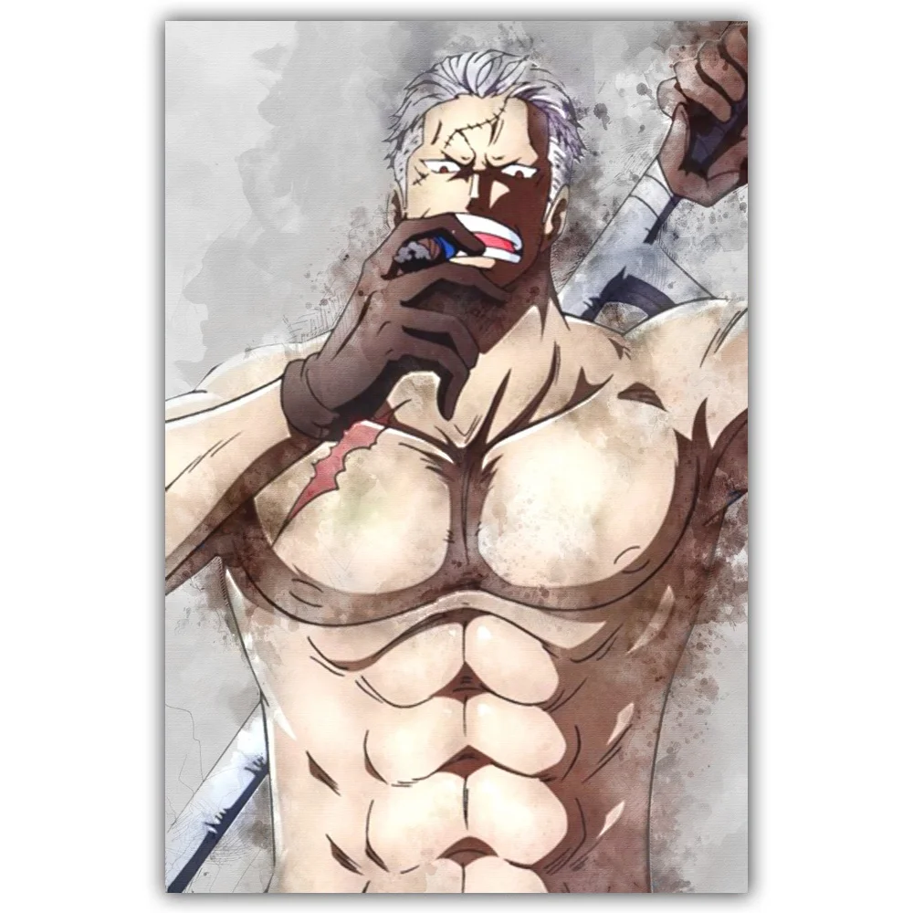 Shino Sword Art Online Zoro Onepiece акварель аниме плакат на холсте художественная живопись