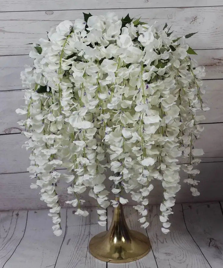 SPR 10 шт./лот 95 см Цветок Глициния ротанговая лоза свадебная АРКА квадратные