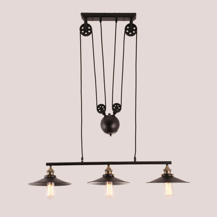 Подвесные светильники в стиле лофт американский Железный потолочный светильник