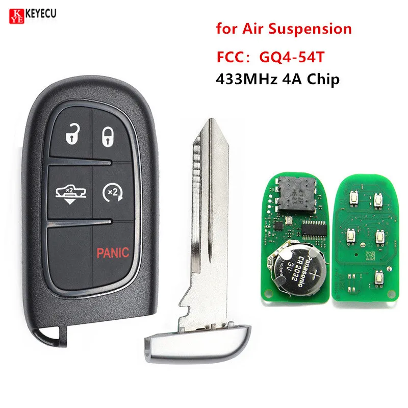 Keyecu Новый 433 МГц 4A Чип дистанционного запуска автомобильный смарт ключ брелок для