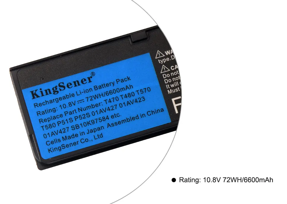 kingsener 10 8v 6600mah new laptop battery for lenovo thinkpad t470 t480 t570 t580 p51s p52s 01av427 01av423 sb10k97580 61 free global shipping