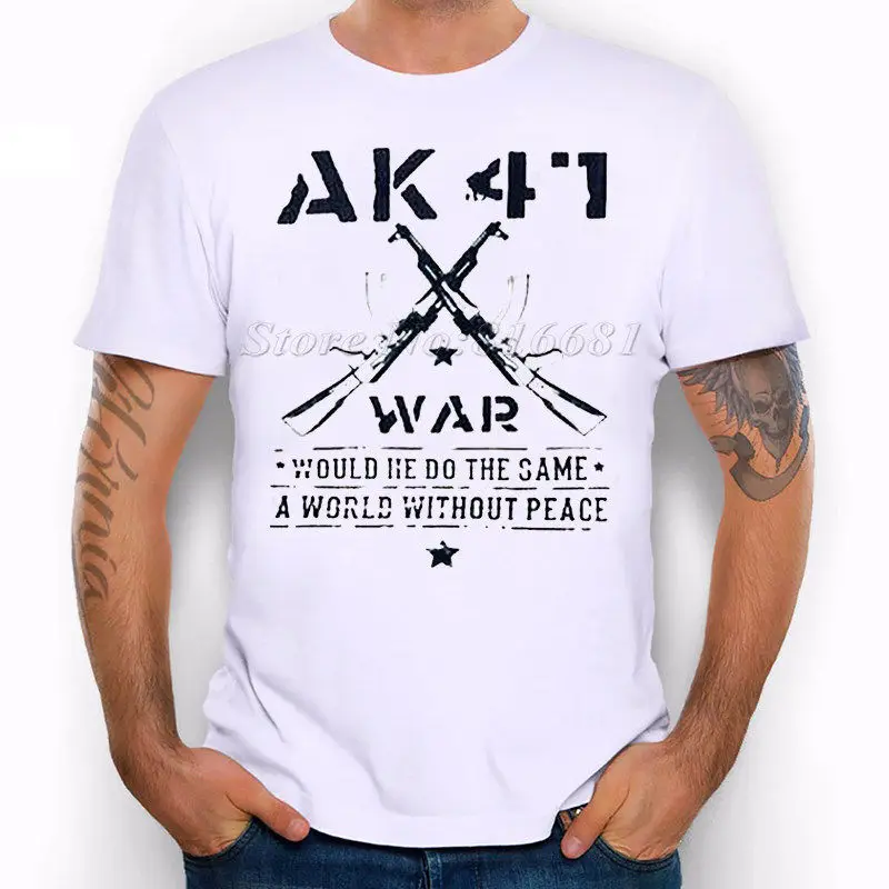 Мужская футболка AK41 War He Would to That A World без мира летняя хит продаж 2019|Мужские