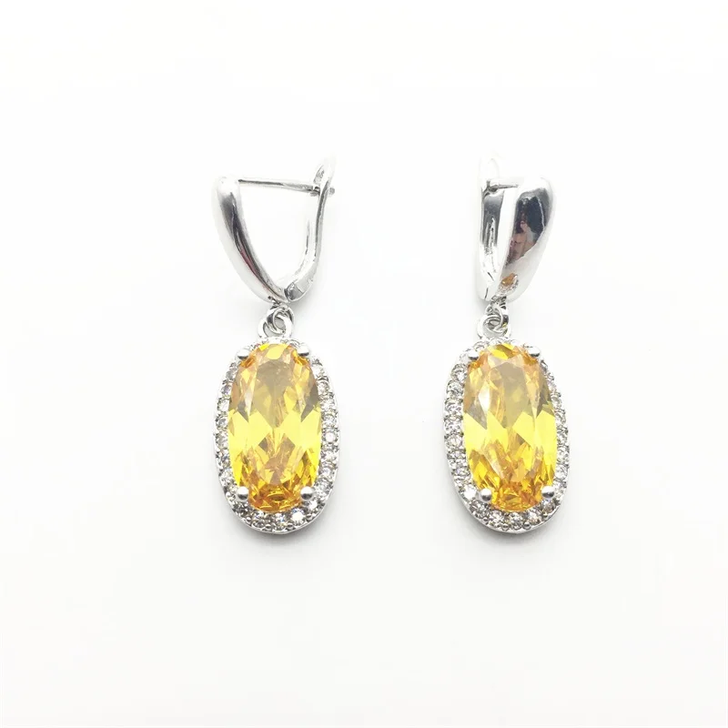 Женский комплект из колье и серёг серебра 925 пробы|jewelry sets earrings|silver jewelry setsterling silver