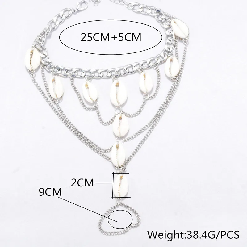 Этнические винтажные резные монетные браслеты женские ножные новый модный шарм