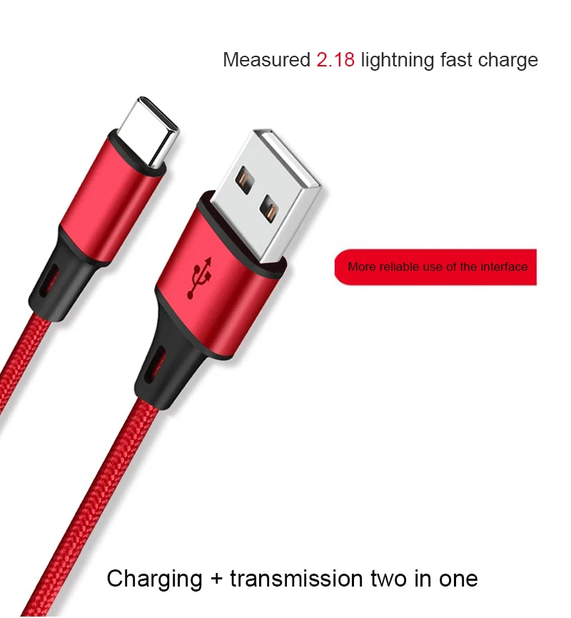 USB кабель для Samsung Galaxy S9 S8 Plus Note 8 9 длина 25 см 50 1 м 2 3 м|Кабели мобильных телефонов| |