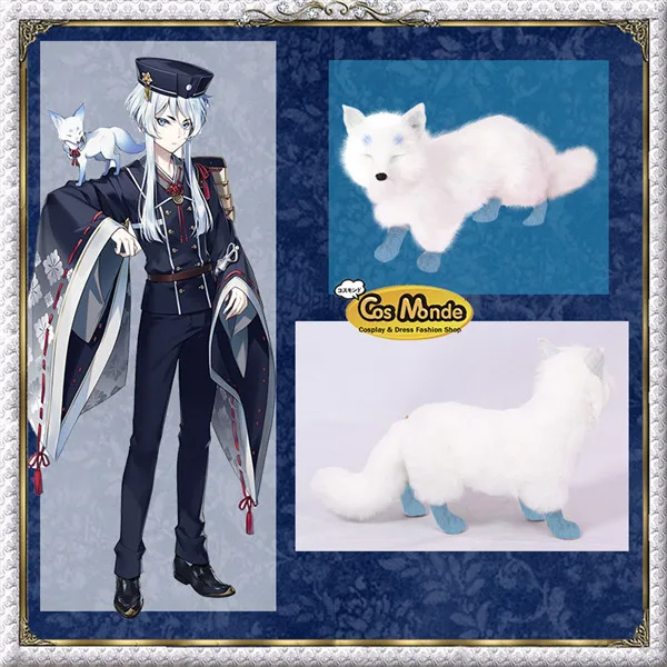 Touken Ranbu онлайн Nakigitsune hakusan yoshimitsu белая лиса кукла косплей реквизит как подарок