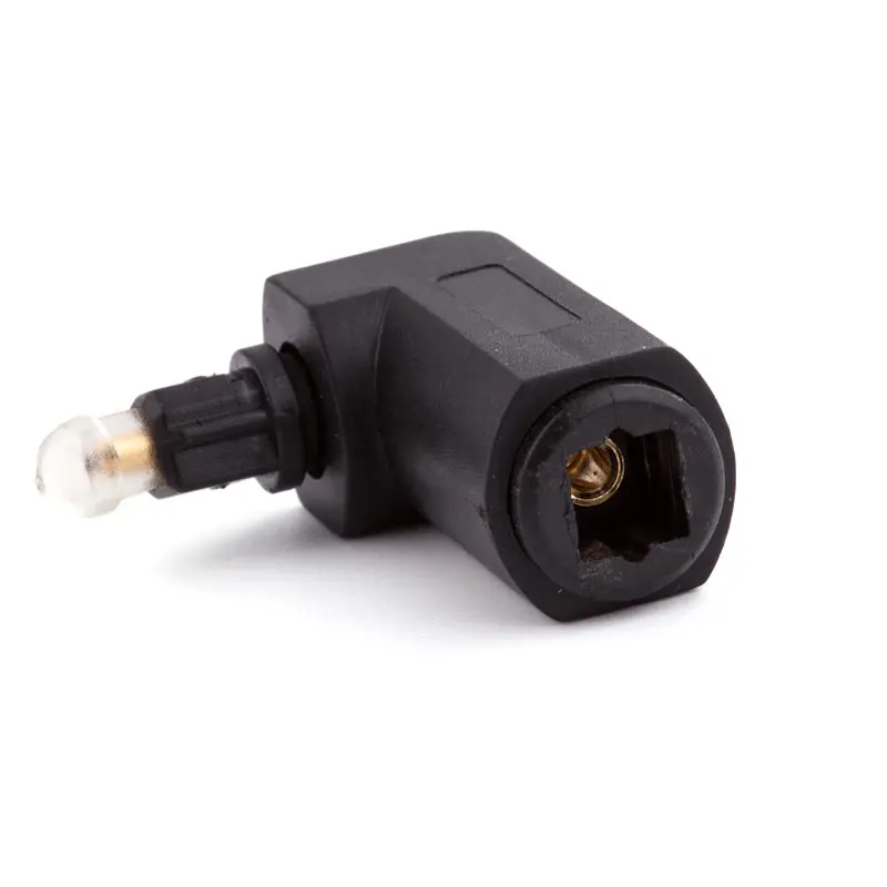 Male to Female Optical Digital Audio Converter Adapter with 90 Degree Right Angle 360 Swivel for Toslink Jack LSMK99 |