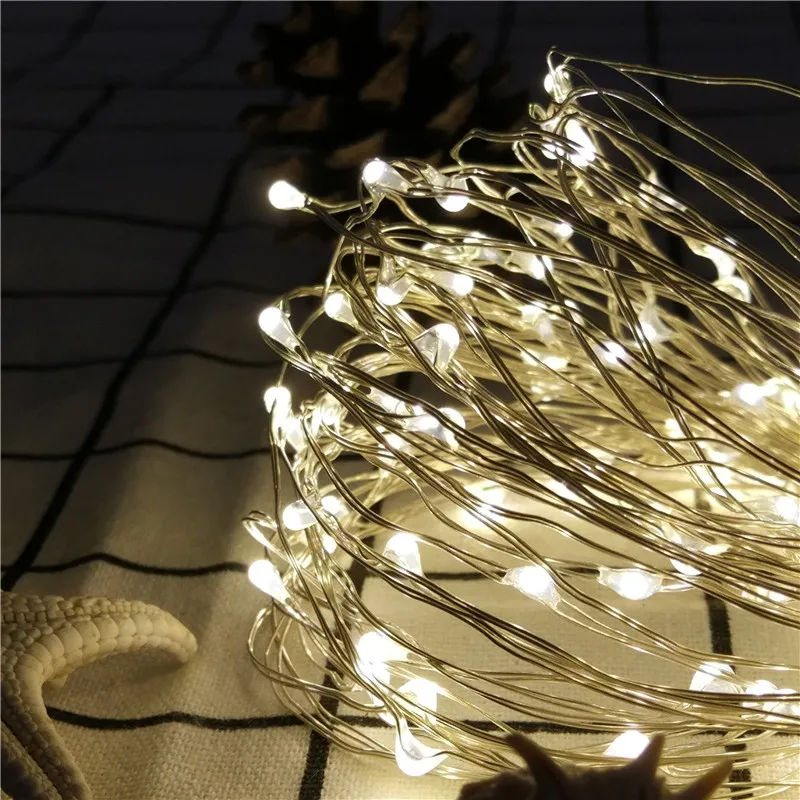 Продукт 10 м 100led с источником питания от постоянного тока, 6 в Мощность адаптер рождественский сад лампа гирлянда Фея Водонепроницаемый огни