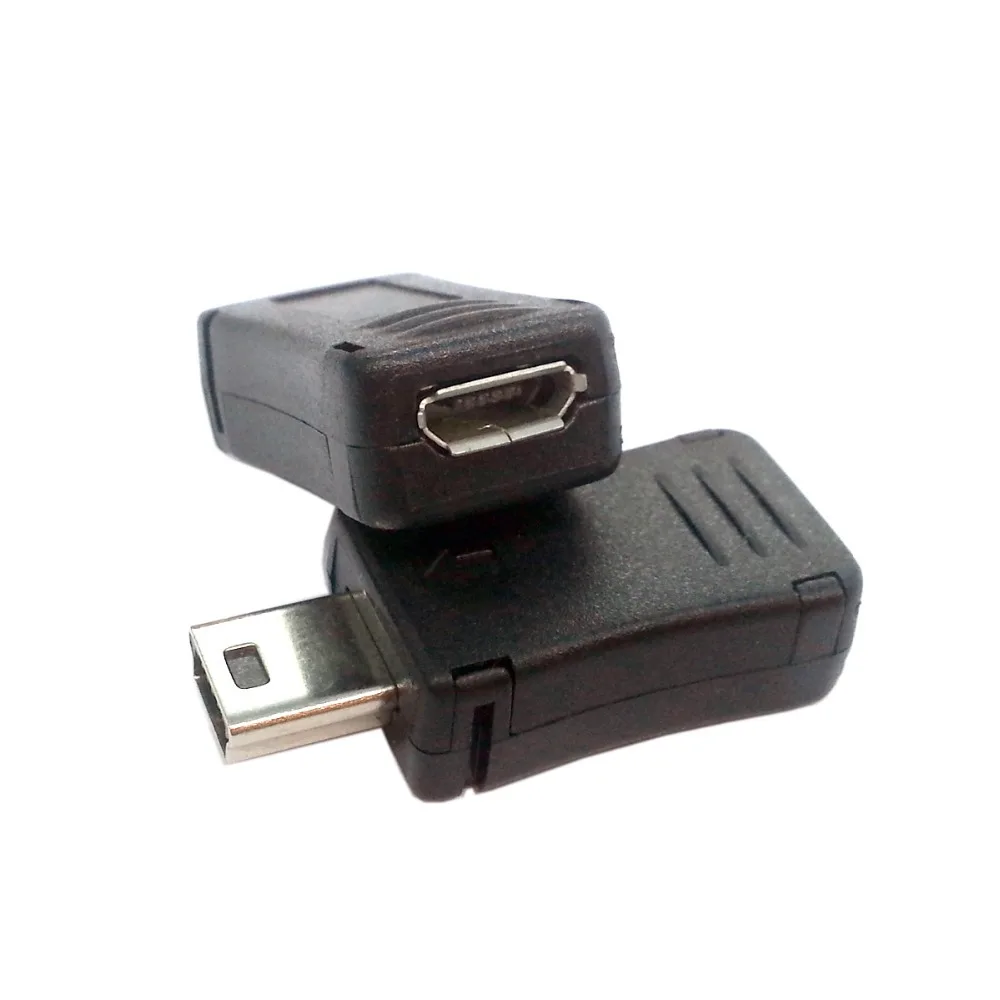 USB2.0 Micro USB Женский к Mini Мужской адаптер зарядного устройства для мобильного телефона