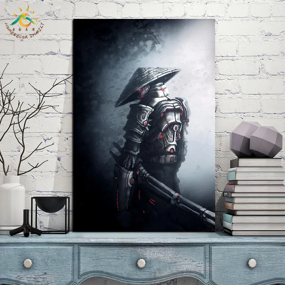 Фэнтези Самурайские воины искусство Современное настенное Искусство Печать поп