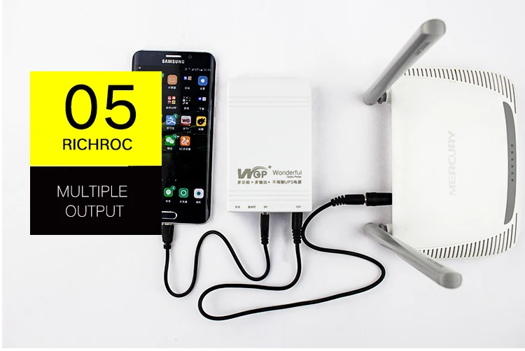 3 в 1 power bank Мини ups 12 В dc Источник бесперебойного питания ups резервная батарея для маршрутизатора и камеры