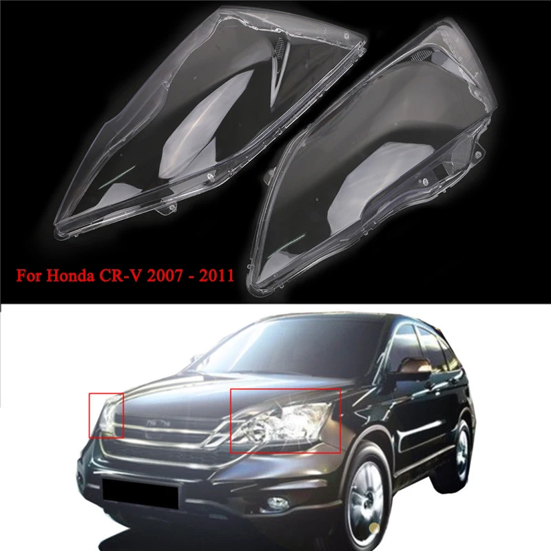 Левая и правая Автомобильная Прозрачная крышка для передней фары Honda CR V 2007 2008 2009