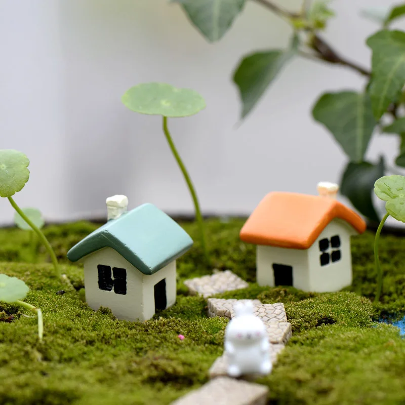 1 шт. миниатюрная фигурка домика сделай сам | Дом и сад