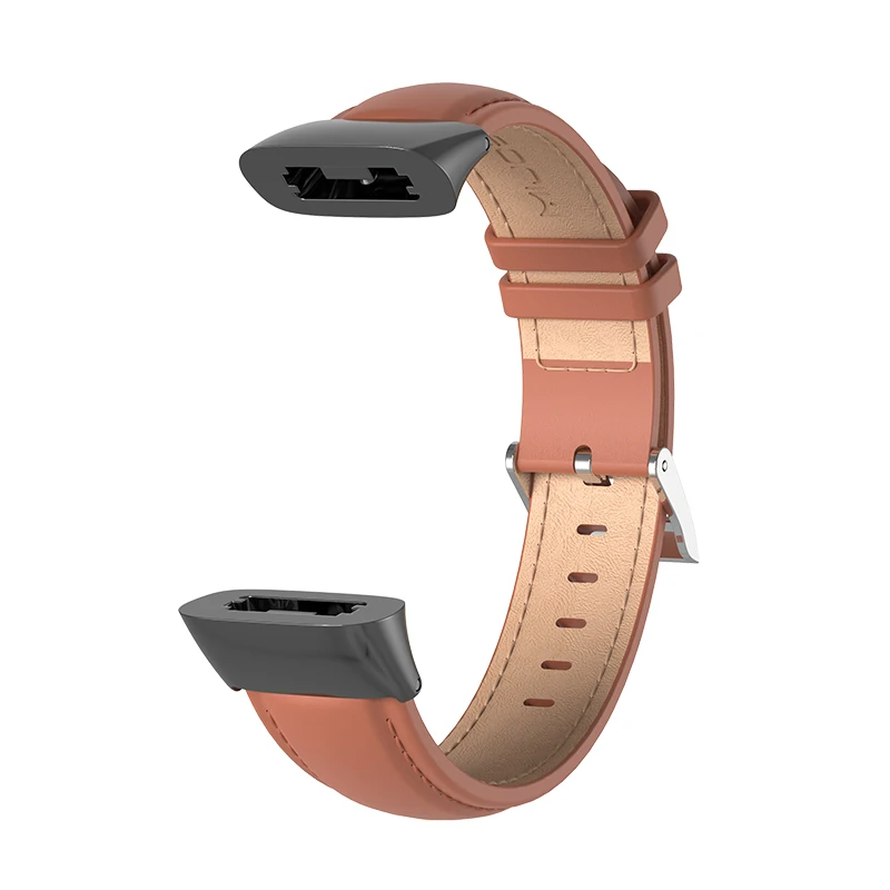 Brown-Leather Mijobs кожаный ремешок для Huami Amazfit Cor 2 смарт-браслет Миланский ремешок для браслета Amazfit Cor 2 смарт-браслет - Цвет: Brown-Leather