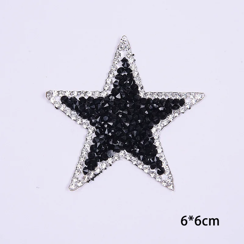 Стразы со звездами алмазные нашивки железные для одежды железная Цветочная